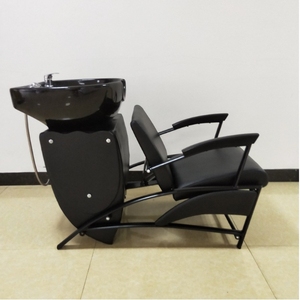 <b>Black</b> Salon Furniture Set Beauty Salon <b>Shampoo</b> Bed Chair Basin <b>Shampoo</b> Bowls Sink and Chairs <b>Black</b> <b>Shampoo</b> Chair - Product Image 4