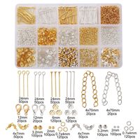 Kit Complet d'Outils pour Chaîne Métallique DIY à 15 Grilles, Boîte à Bijoux Artisanale Personnalisée, Kits de Fabrication de Bijoux