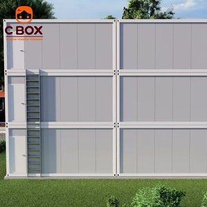 Cbox Villa Préfabriquée Populaire, Hôtel, Bureau, Résidence Modulaire en Panneaux Sandwich avec Mur Rideau en Verre, Maison Conteneur en Kit - Product Image 3