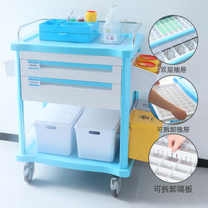 Carrito de Atención Médica Sishubang, Carrito Dispensador de Metal ABS para Equipo Médico Móvil y Mesa de Cuidado de Instrumentos de Salón de Belleza - Product Image 4