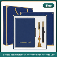 Ensemble d'accessoires de bureau de luxe en cuir : tapis de bureau, porte-stylo et organiseur dans une boîte rigide pour cadeaux d'entreprise