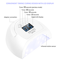 Appareil de séchage des ongles UV LED CM.NAIL CM-I2 Plus 80W portable pour usage domestique et professionnel, lampe à gel pour vernis à ongles avec longueurs d'onde 365nm/405nm