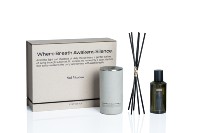 Ensemble de diffuseur de parfum en ciment givré personnalisé de luxe pour la décoration de la maison, diffuseur de parfum à roseaux de 150 ml, huile parfumée