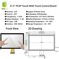 AUO LCD 21.5 "1920x1080 LVDS 30 pin Display LCD Full HD Super kontras tinggi 21.5 inci