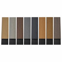 Moderne Outdoor Rutschfeste Wasserdichte Quadratische Ineinandergreifende Hohlkammer-WPC-Terrassendielen mit Holzmaserung Umweltfreundlich