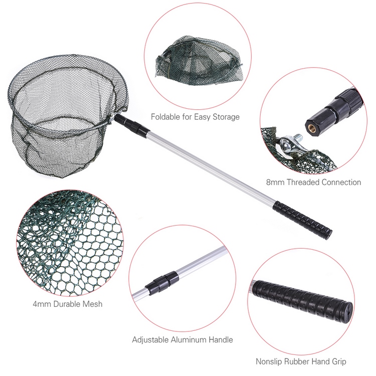Folding Fishing Net - Safe and Efficient Fish Handling Folding Fishing Net - Safe and Efficient Fish Handling