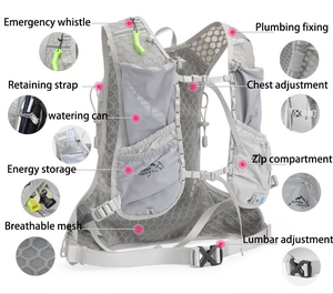 Cycling Mountaineering Biking Backpack <b>Small</b> Bicycle Double Shoulder Outdoor Hydration Pack Sports Water Bottle <b>Bag</b> Waterproof - Product Image 5