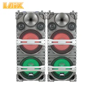 Interruptor Laix DS-9 Pro altavoz de etapa casa sistema de altavoces Karaoke Dual 12 pulgadas Bass 2019 activo nuevo altavoz de madera DJ creativo