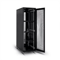 Armoire de serveur pour centre de données 42U, 19 pouces, 600x1000x2055mm, armoire réseau sur pied, en acier, verrouillable, noire, en stock