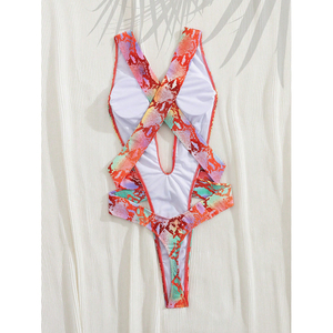 Nouveau <span class=keywords><strong>maillot</strong></span> <span class=keywords><strong>de</strong></span> <span class=keywords><strong>bain</strong></span> une pièce pour <span class=keywords><strong>femme</strong></span>, sexy, avec découpes, imprimé serpent, style bikini - Product Image 4