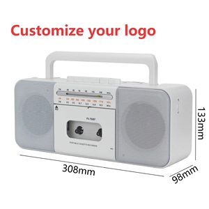 เครื่องบันทึกเสียงแบบพกพาสไตล์เรโทร ลดราคาพิเศษ พร้อมวิทยุ AM FM SW บลูทูธ USB SD การ์ด ลำโพงคู่ สำหรับใช้ในบ้าน นอกบ้าน และการเดินทาง เสียงสเตอริโอ - Product Image 1