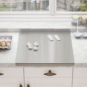 <span class=keywords><strong>Tagliere</strong></span> XXL Personalizzabile Extra Large a Doppio Lato in Acciaio Inox, Spesso e Antiscivolo, <span class=keywords><strong>per</strong></span> <span class=keywords><strong>Impastare</strong></span> e Cuocere, Pannello da Cucina - Product Image 2