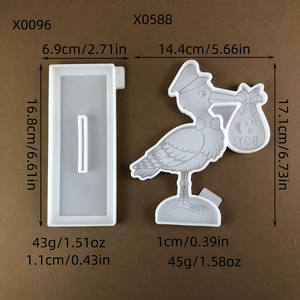 แม่พิมพ์เรซิ่นซิลิโคนทำมือ สำหรับงาน DIY สไตล์อินส์ ของตกแต่ง และอุปกรณ์ทำเค้ก สำหรับงานเรซิ่น แม่พิมพ์ปูนปลาสเตอร์ - Product Image 3