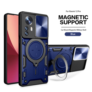 TPU PC Durable chống sốc điện thoại trường hợp đối với Xiaomi 12 Pro với vòng từ chân đế và LED <span class=keywords><strong>flash</strong></span> cho cuộc gọi đến - Product Image 3
