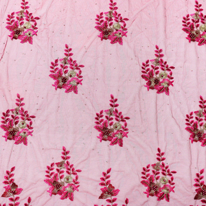 Tissu en dentelle brodée de luxe prêt à expédier, tissu en dentelle filet, tulle, maille, avec diamants et <span class=keywords><strong>lulus</strong></span> pour vêtements féminins - Product Image 3