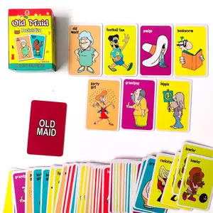 Personalización de fábrica impresión niños jugando a las cartas los niños hacen tiempo de viaje mini tarjetas flash tamaño de bolsillo Flashcards