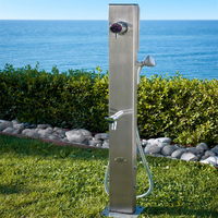 Ensemble de colonnes de douche extérieures Kuge, panneau de douche en acier inoxydable pour piscines d'hôtels, plages