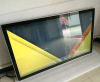 Pantalla de publicidad para autobús, dispositivo de montaje en pared superfino, 32 pulgadas, Android 7,1, 1GB, 8GB, ADS, software, Módulo 4G, parte trasera fija del controlador