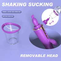 3-in-1 G-Punkt Vibrator Klitoris-Stimulator mit Leckzunge und Saugfunktion für Frauen