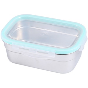 Stainless Steel Lunch Box 800-1000ml Rectangle Seal Lid Leak Proof Food Storage <b>Container</b> <b>Refrigerator</b> Sealing Box - Product Image 2