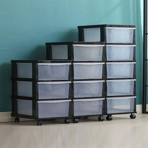 <span class=keywords><strong>Tour</strong></span> <span class=keywords><strong>de</strong></span> <span class=keywords><strong>rangement</strong></span> transparente à <span class=keywords><strong>5</strong></span> <span class=keywords><strong>tiroirs</strong></span>, 38cm, pour pépinière avec cadre noir - Product Image 2