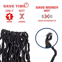 Parrucche Gypsy Locs in Seta per Crochet, Treccine Dreadlock Africane, Extension a Doppia Trama Realizzate a Macchina