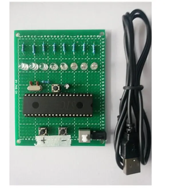 Based on the 51 single chip microcomputer course, learn to weld LED water lamp, eight-way marquee