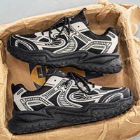 Baskets Chunky à Plateforme Style Dad Shoes, Tige en Maille Respirante, Lacets, Semelle Épaisse en Caoutchouc Antidérapante, Chaussures de Marche Décontractées et Tendance pour l'Extérieur