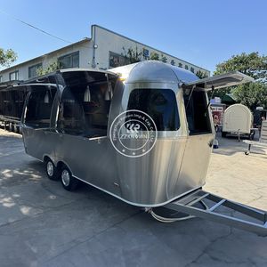 16ft Stainless Steel Truck Vintage Food Trailer BBQ Pizza Selling Trailer USA Standard 1970s - Product Image 3