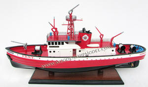 JOHN D McKEAN FIREBOAT BATEAU EN BOIS-Bateau artisanal de nouveauté artisanale - Product Image 3