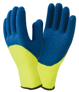 Gants de travail chauds pour l'hiver, doublure en tissu éponge gris, isolation thermique, antidérapants, enduits de latex, mitaines de sécurité pour la construction industrielle - Product Image 6