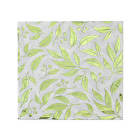 Serviettes de table colorées jetables absorbantes en papier Airlaid 2 plis en pâte de bois vierge, imprimées en sérigraphie, pliées, pour sacs