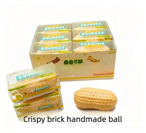 Balle anti-stress artisanale en forme de briques de construction, jouet souple à rebond lent, son ASMR, pour le bureau, soulagement de l'anxiété, cadeau, vente en gros - Product Image 3