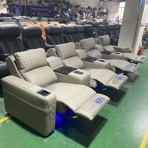 Heimkino Liegesessel <span class=keywords><strong>Sofa</strong></span> Stuhl echtes Leder Elektro-Kino-<span class=keywords><strong>Sofa</strong></span> Theater Massagesessel Wohnzimmermöbel - Product Image 3