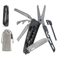 Couteau multifonction professionnel Xhandle MT-73 11-en-1, lame en acier D2, ciseaux 440A, allume-feu, brise-vitre, ouvre-bouteille, pour l'extérieur