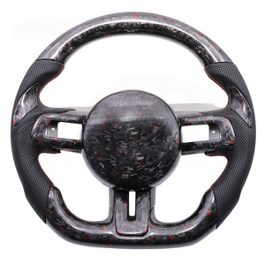 Volant sport de luxe 4 branches en cuir bleu Carpenter pour fibre de carbone pour <span class=keywords><strong>MUSTANG</strong></span> GT Shelby 2015-2023 - Product Image 6
