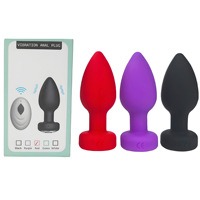 Sichere Verpackung Tragbarer Wasserdichter Aufladbarer Ferngesteuerter Analplug Sexspielzeug Massage Sexy Erwachsenen-Sex-Massagegerät Vibrator für Frauen