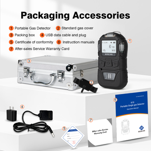 Bossean ATEX LCD display 2h2 monóxido de carbono co gás ozeno tester lp detector de gás Detector de gás ao ar livre - Product Image 6