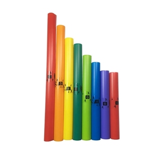 Wholesale 8 Pieces Plastic 8-Tone Percussion Tubes Rainbow Sound Tube Orff Percussion Instrument For Preschool <b>Music</b> Training - Product Image 1
