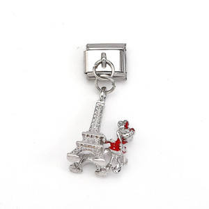 Italian Charm Bracelet Zinc Alloy Unisex Cartoon Pendant Fashion Accessory - Product Image 3