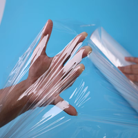 OEM Super clair film d'emballage pvc stratification étirable rouleau rétractable films de pvc pour fabricant de produits alimentaires