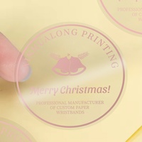 Autocollants adhésifs en vinyle transparent imperméables personnalisés en gros, formes et couleurs personnalisées, étiquettes de logo personnalisées pour l'emballage