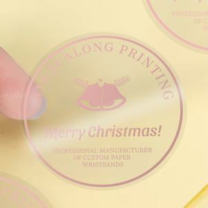 Etiquetas Adhesivas de Vinilo Transparente Personalizadas al por Mayor, Etiquetas Redondas Transparentes con Logotipo Personalizado para Empaque de Crema Facial - Product Image 3