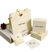 Sac en papier pour bijoux avec curseur Boîte à tiroirs pour bijoux et chiffon de nettoyage Anneau Boucle d'oreille Collier Parfum Cadeaux Emballage Boîte personnalisée lg