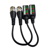 Accessoires de surveillance CCTV 4MP 5MP CVI TVI AHD Balun vidéo HD avec audio actif et passif pour la surveillance du signal