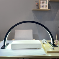 Lampes de bureau à ongles avec logo personnalisé Lampe circulaire en forme de croissant Lampe de bureau en forme de demi-lune pour manucure Tatouage