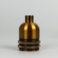 Support de lampe en métal Vintage/rétro, ampoule en laiton/douille de lampe en cuivre,