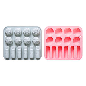 Molde de Silicona para Pastel con Forma de Dedo Cortado, Cerebro y Globo Ocular para Halloween, para Pastel de Mousse, Paquete al por Mayor, Solo Lavado a Mano - Product Image 6