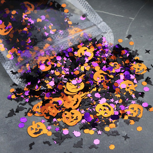 Halloween Nail Art paillettes paillettes 3D holographique araignée citrouille sorcière chauve-souris confettis paillettes pour ongles en acrylique fête d'halloween - Product Image 6
