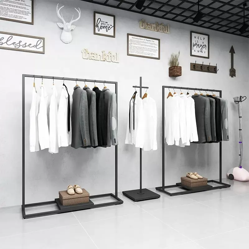 New Style Complete Set for Sale Men Clothes Display Stand Rack Children Sports Shops Fashionable Garment Shop Fixture